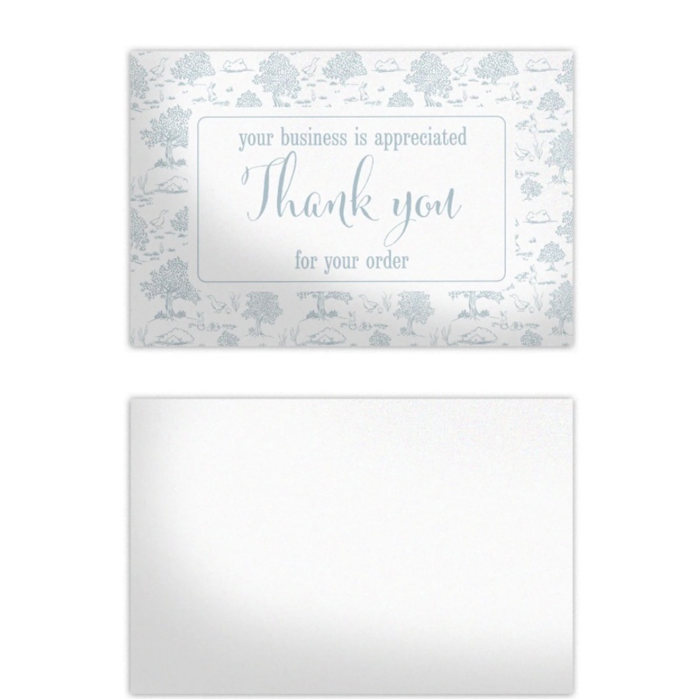 💙50 Premium Cardstock- Blue Toile cards 4 x 6 inch - Picture 4 of 4